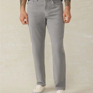 Faherty Men's Stretch Terry 5-Pocket Pant - Iron 38/30